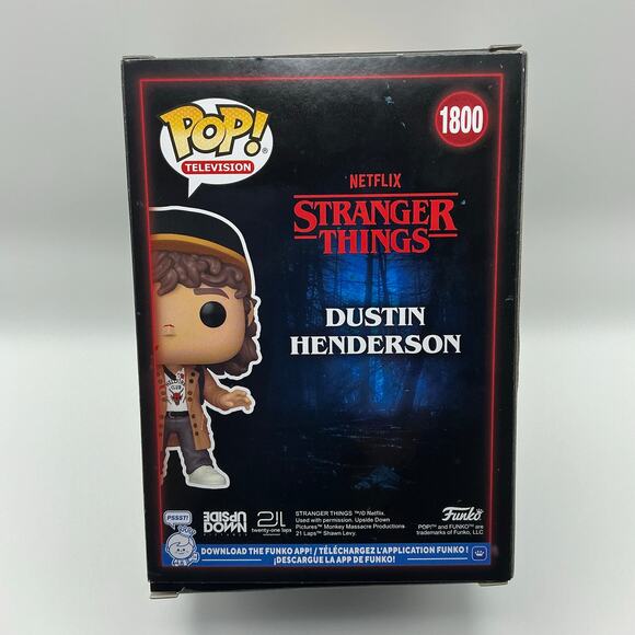 Dustin Henderson #1800 – Stranger Things Funko Pop Hot Topic Exclusive - Picture 3 of 6